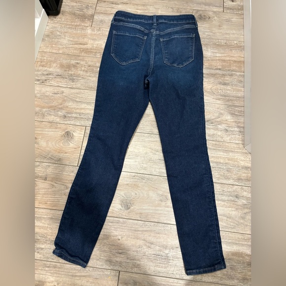 Old Navy Rockstar Super Skinny Extra High Rise Disstressed Denim Blue Jeans 6 - Picture 6 of 6